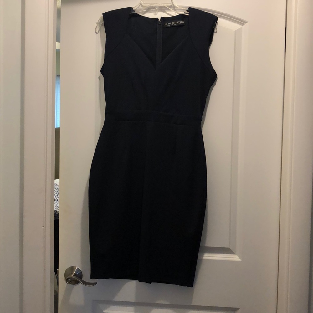Black shear dress